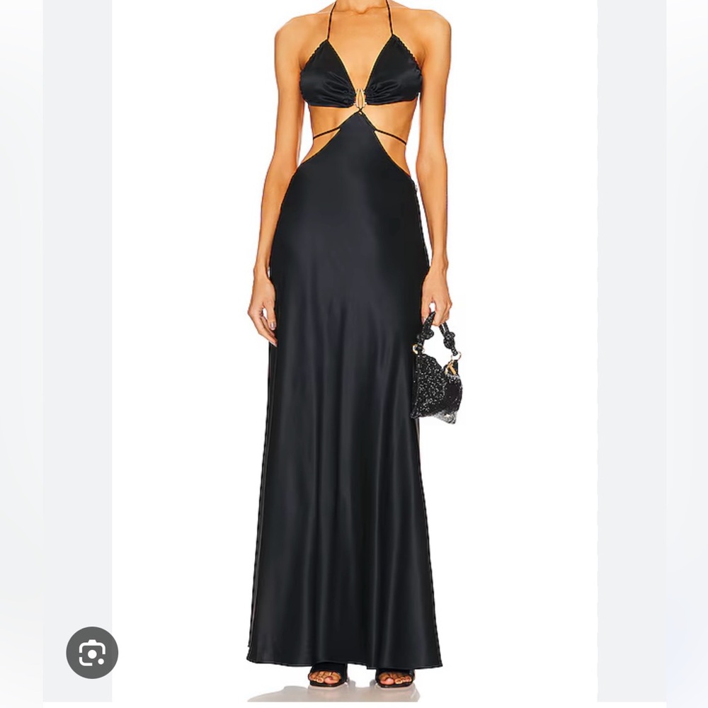 NWT Cult Gaia Colette Gown in Black
